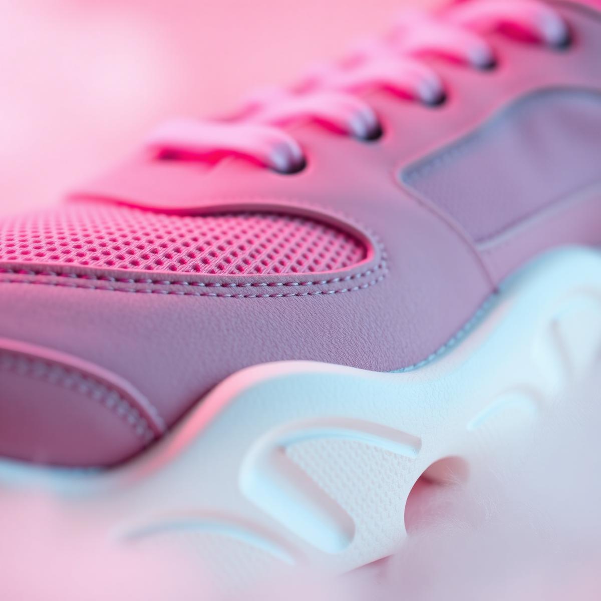 Macro detail of the Aftershock upper and midsole